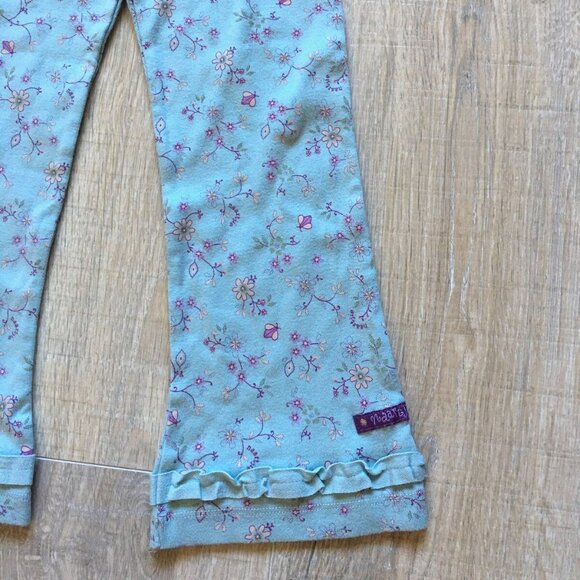3pc Lot Naartjie Blue Top Long Sleeve Shirt Pants Set Outfit Floral Girls Size 4 - Picture 8 of 11